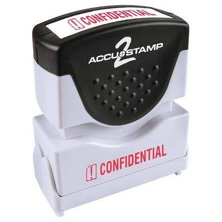 Microban Message Stamp, Confidential, 3/8