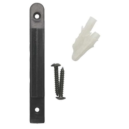 Wall Mount Receiver, Plastic, 3 3/4 in Length, 0.055 lb, Black MPN:PRB810