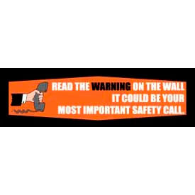 Banner Read the Warning 3ft x 10ft BT29