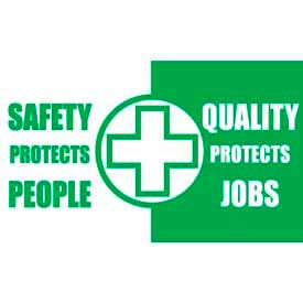 Banner Safety Protects People Quality Protects Job 3ft x 5ft BT531