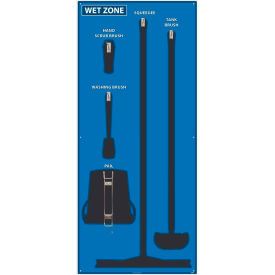 National Marker Wet Zone Shadow Board Blue/Black68 X 30 Pro Series Acrylic - SB116FG SB116FG