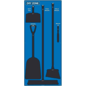 National Marker Dry Zone Shadow Board Blue/Black68 X 30 Pro Series Acrylic - SB132FG SB132FG