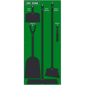 National Marker Dry Zone Shadow Board Green/Black68 X 30 Pro Series Acrylic - SB136FG SB136FG