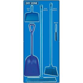 National Marker Dry Zone Shadow Board Combo Kit Blue/Blue68 X 30 Alum Composite Panel - SBK131ACP SBK131ACP