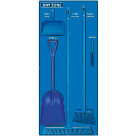 National Marker Dry Zone Shadow Board Combo Kit Blue/Black68 X 30 Aluminum - SBK132AL SBK132AL