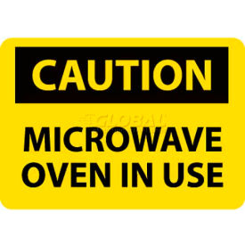NMC C180R OSHA Sign Caution Microwave Oven In Use 7