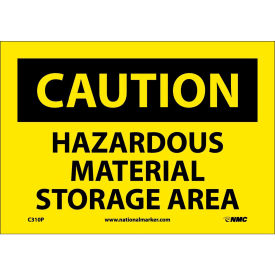 NMC C310P OSHA Sign Caution Hazardous Material Storage Area 7