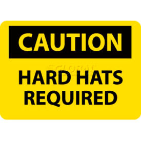 NMC C391RB OSHA Sign Caution Hard Hats Required 10