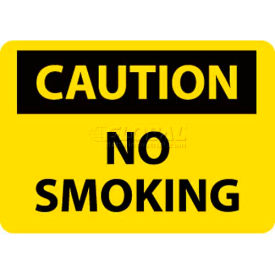 NMC C49RB OSHA Sign Caution No Smoking 10