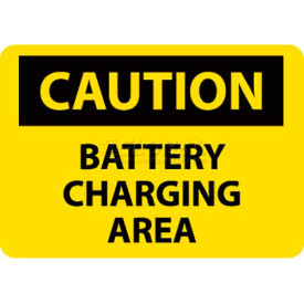NMC C97RB OSHA Sign Caution Battery Charging Area 10