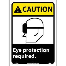 Graphic Signs - Caution Eye Protection Required - Vinyl 10