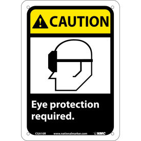 Graphic Signs - Caution Eye Protection Required - Plastic 7