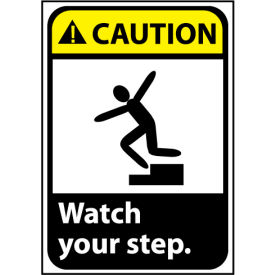 Caution Sign 14x10 Vinyl - Watch Your Step CGA12PB