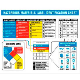 NMC HMCP300 Haz Mat Identification Chart 22