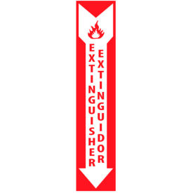 Fire Safety Sign - Bilingual - Extinguisher Extinor - Vinyl M126P