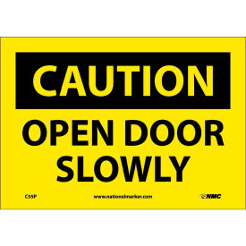 Safety Signs - Caution Open Door Slowly - Vinyl 7