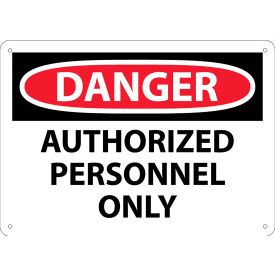 AccuformNMC™ Safety Sign Danger Authorized Personnel Only 10