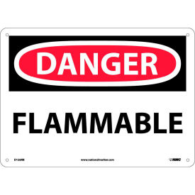 NMC D126RB OSHA Sign Danger Flammable 10