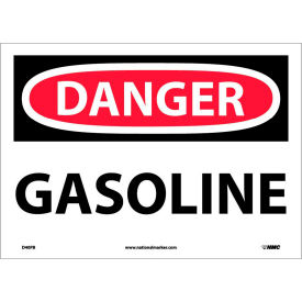 NMC D40PB OSHA Sign Danger Gasoline 10