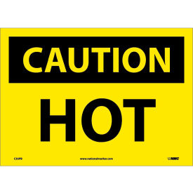 Safety Signs - Caution Hot - Vinyl 10