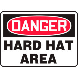 AccuformNMC™ Safety Sign Danger Hard Hat Area 10