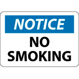 NMC N166RB OSHA Sign Notice No Smoking 10