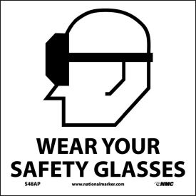 Graphic Facility Signs - Wear Your Safety Glasses - Vinyl 4x4 S48AP