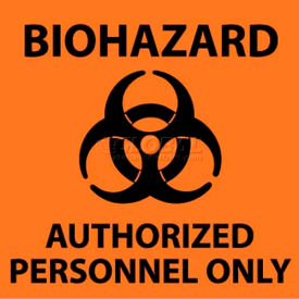NMC S93P See Sign Biohazard Authorized Personnel Only 7