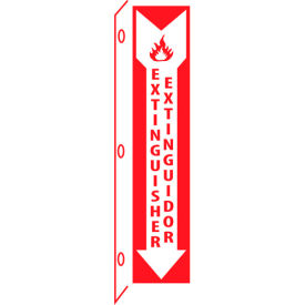 Fire Flange Sign - Bilingual - Extinguisher Extinor TV45