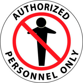 Walk On Floor Sign - Authorized Personnel Only WFS14