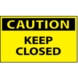 Machine Labels - Caution Keep Closed C81AP
