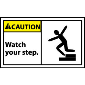 Graphic Machine Labels - Caution Watch Your Step CGA12AP