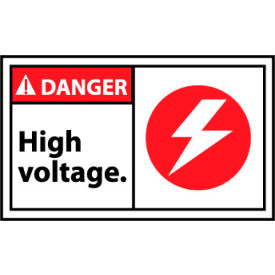Graphic Machine Labels - Danger High Voltage DGA10AP
