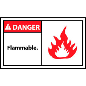 Graphic Machine Labels - Danger Flammable DGA15AP