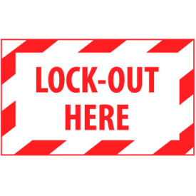 Graphic Machine Labels - Lock-Out Here EPA3AP