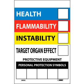 NMC HM36 RTK Labels-Write On Color Bar / 6