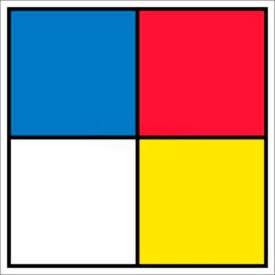NMC HMS15P Hazardous Materials Systems Label 15-1/2