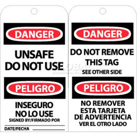 NMC RPT154 Tags Unsafe Do Not Use Bilingual 6