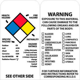 NMC RPT77 Tags NFPA Diamond Tag 6