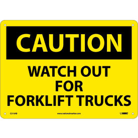 Safety Signs - Caution Watch Out Forklift Trucks - Aluminum C215AB
