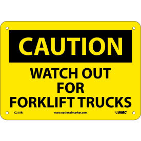 Safety Signs - Caution Watch Out Forklift Trucks - Rigid Plastic 7