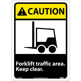 Graphic Signs - Caution Forklift Traffic Area - Plastic 10