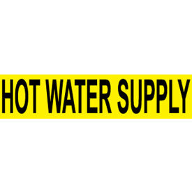 NMC™ Pressure Sensitive Pipe Marker Hot Water Supply 14