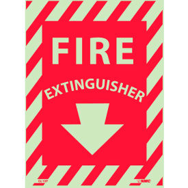 Fire Extinguisher Sign - Glow-In-The-Dark - Vinyl GL-10P