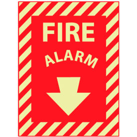 Glow Sign Rigid Plastic 12x9 - Fire Alarm GL11R