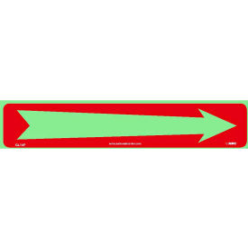 NMC™ Glo Brite® Arrow Sign 6 Hour Glow Polyester 10