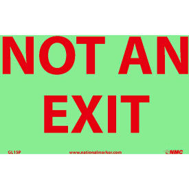 Glo-Brite Not An Exit Sign - Vinyl GL15P