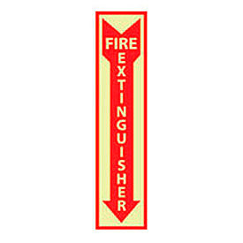 Fire Extinguisher Sign - Vertical - Vinyl Glow GL23P