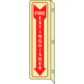 3D Glow Sign Plastic - 18X4 Fire Extinguisher GLTV43