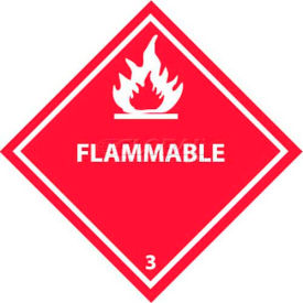 NMC DL158P DOT Placard Flammable 3 10-3/4